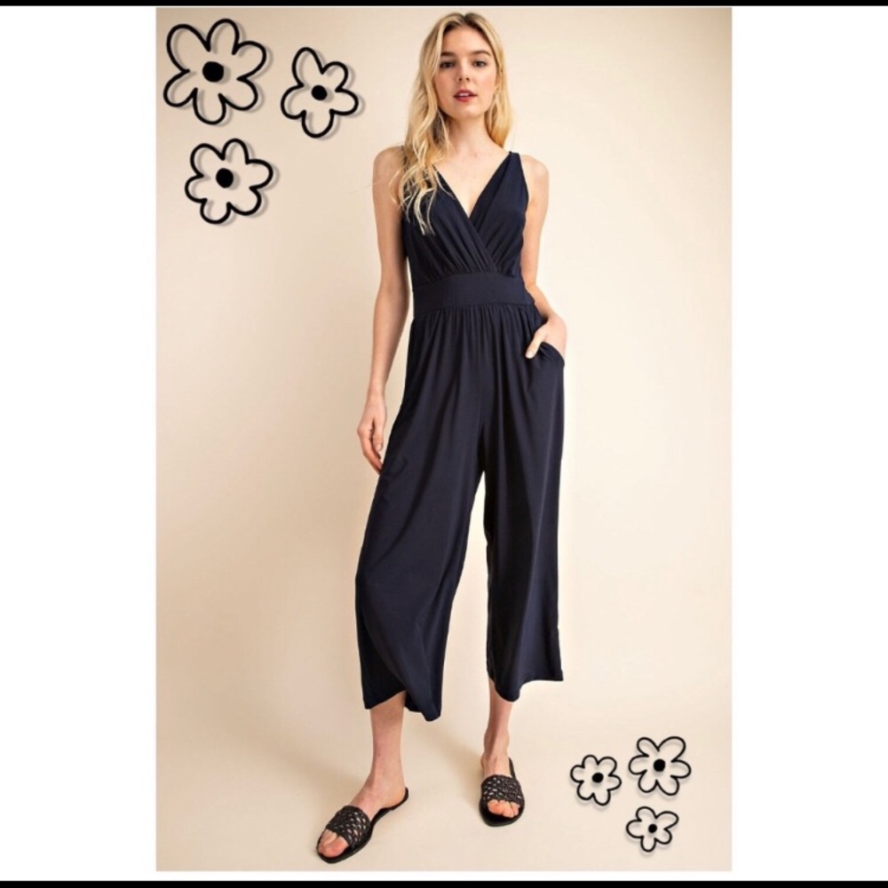 Gilli stretchy black jumpsuit